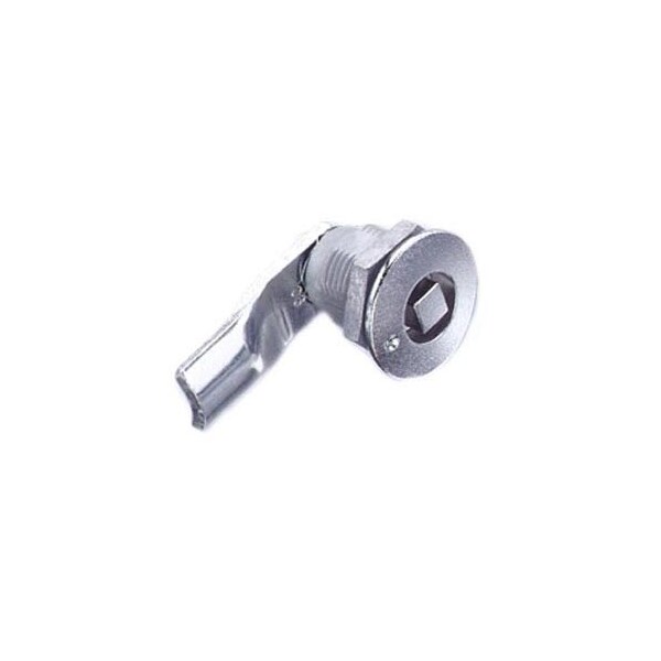 Southco Quarter-Turn Cam Latch, 8 mm Square, 16mm .63 in Grip, Not Sealed Zinc Alloy, Chrome Plated - E5-2-051-050