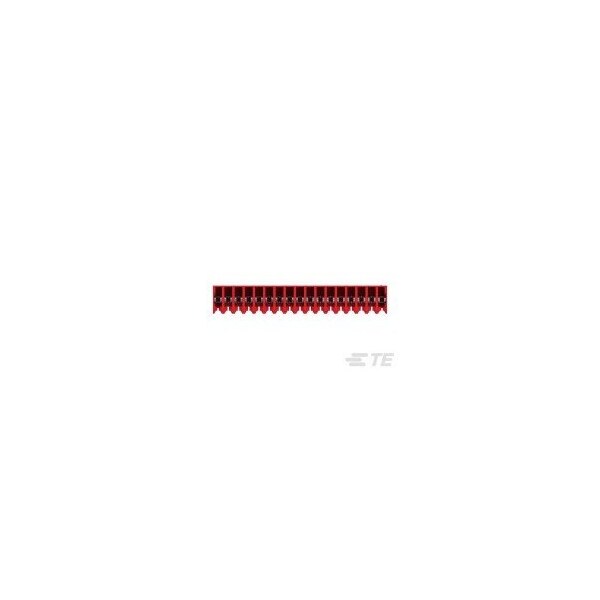 Te Connectivity 17P MTA100 CONN ASSY 22AWG RED - 4-640440-7