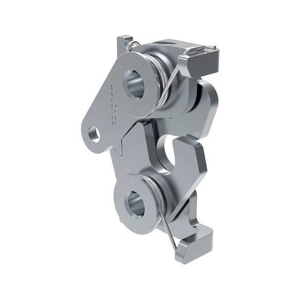 Southco Rotary Push To Close, Medium Size, Bottom, M8 Thread, Steel, Zinc Plate, Bright chromate - R4-20-22-501-10