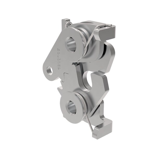 Southco Rotary Push To Close, Medium Size, Bottom, 5/16-18 Thread, Stainless Steel, Passivated - R4-20-41-501-20