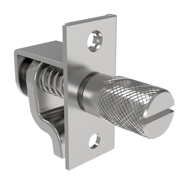 Southco Compression Latch, Self-adjusting Grip, Slotted Knurled, Turn Clockwise to Latch / Lock - 43-1-4-0