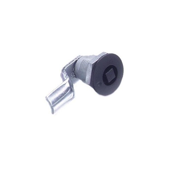 Southco Quarter-Turn Cam Latch, 8 mm Square, 12mm .47 in Grip, Sealed, Zinc Alloy, Powder Coat, Black - E5-2-055-031