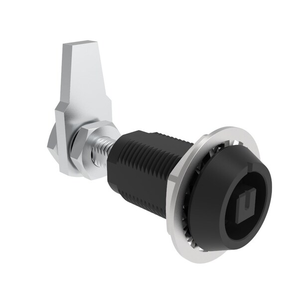 Southco Vise Action  Compression Latch, Large Size, 8 mm Square, Aluminum Alloy, Powder Coat, Black - E3-110-356