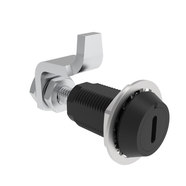Southco Vise Action  Compression Latch, Large Size, Slotted Recess, Aluminum Alloy, Powder Coat, Black - E3-19-156