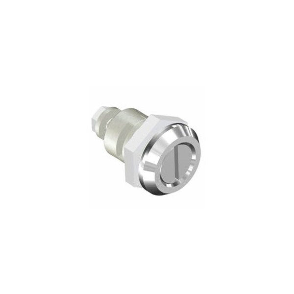 Southco Quarter-Turn Cam Latch, Slotted Recess, 23mm .91 in, Sealed, Zinc Alloy, Chrome Plated, Bright - E5-6-002-TR0