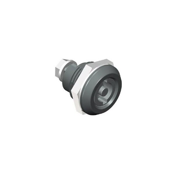 Southco Quarter-Turn Cam Latch, 5 mm Double Bitted Recess, Without Cam, Sealed, Nylon, Black - E5-6-073-UU1