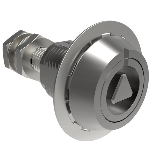 Southco Vise Action  Compression Latch, Large Size, 8 mm Triangle, Stainless Steel, Passivated, Silver - E3-C2220-00