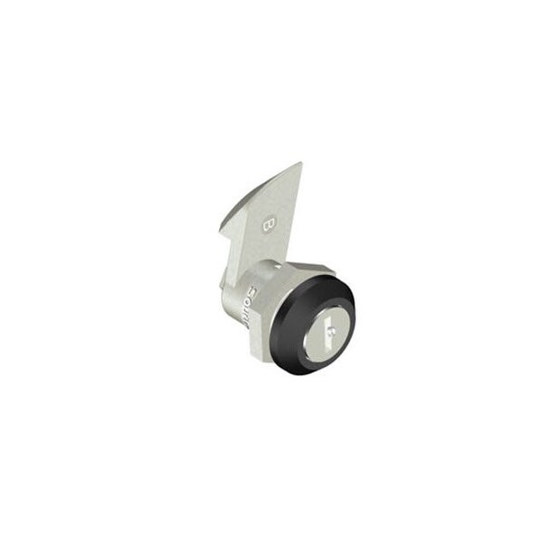 Southco Quarter-Turn Cam Latch, Key Locking, 23mm .91 in Grip, Not Sealed, Zinc Alloy, Powder Coat, Black - E5-5-405-520-13