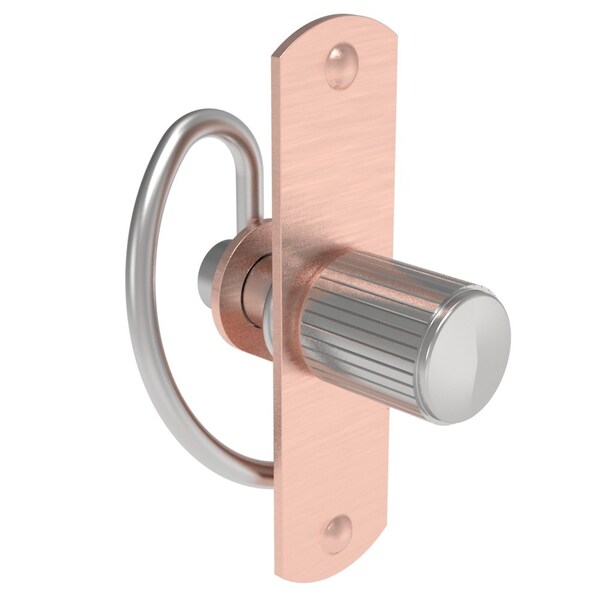 Southco Compression Latch, Self-Adjusting, Knurled Knob, Rivet / Screw thru hole Installation - 57-10-202-50