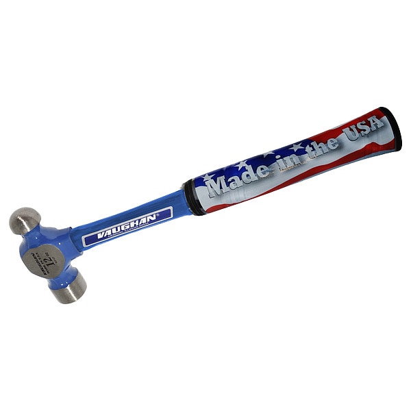 Vaughan Ball Pein Hammer, 12 oz, Steel, 13 in - FS2012