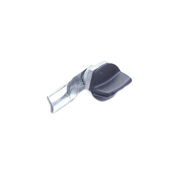 Southco Quarter-Turn Cam Latch, Tall wing, 6mm .24 in Grip, Not Sealed, Zinc Alloy, Powder Coat, Black - E5-1-125-040