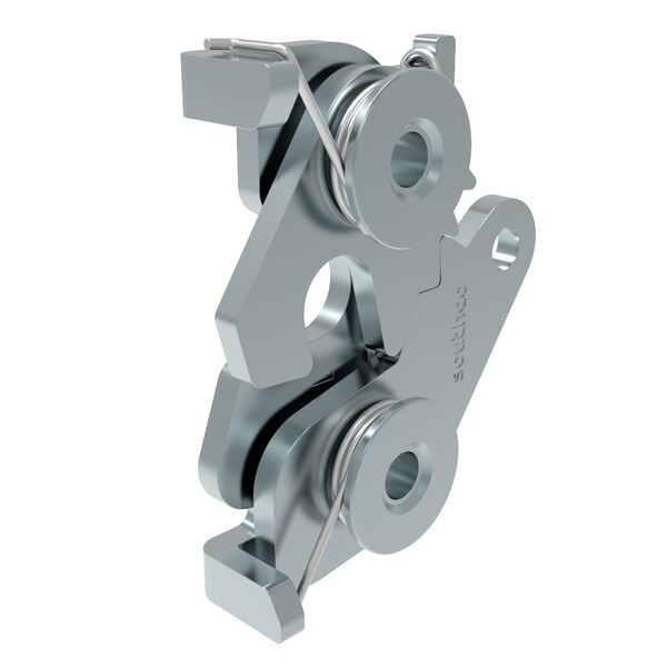Southco Rotary Push To Close Latch, Medium Size, Bottom Trigger, 8.3 mm .33 in Through Hole Steel - R4-20-40-501-10