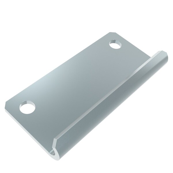 Southco Draw Latch, Keeper, Short Blade, Steel, Zinc Plate, Bright chromate - V4-0009-02