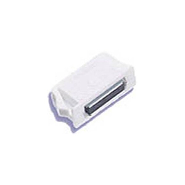 Southco Magnetic Latch, Snap-In- Rectangular hole, 8 N 1.8 lbs. Rated Load, Small Size, White - 02-10-301-20