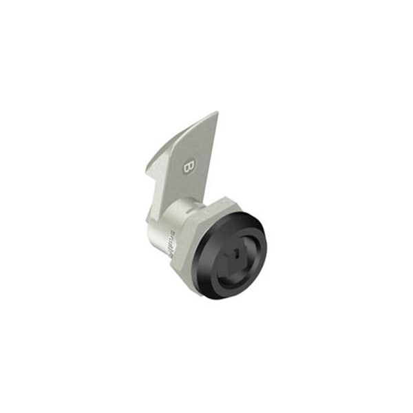 Southco Quarter-Turn Cam Latch, 8 mm Square, 23mm .91 in Grip, Sealed, Zinc Alloy, Powder Coat, Black - E5-6-055-520