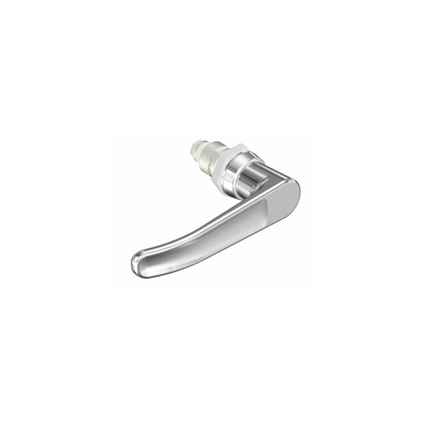 Southco Quarter-Turn Cam Latch, L-handle, Spring-return Actuator, Not Sealed Zinc Alloy, Chrome Plated - E5-9-702-TR0