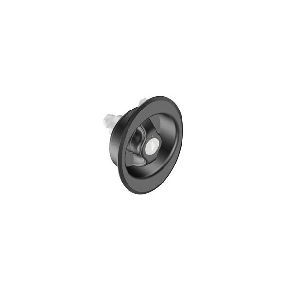 Southco Quarter-Turn Cam Latch, Clockwise to Latch, Flush Cup Wing Style, Keylocking Reversible Key - E5-91-325-TR0-13