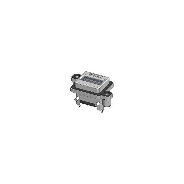 Amphenol Usb Connector, 4 Contact(S), Male, Straight, Solder Terminal, Locking, Receptacle - MUSBA51100