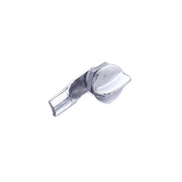 Southco Quarter-Turn Cam Latch, Short wing, 10mm .39 in Grip, Not Sealed Zinc Alloy, Chrome Plated - E5-1-111-060