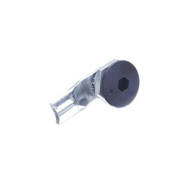 Southco Quarter-Turn Cam Latch, 8 mm Hex Recess, 10mm .39 in Grip, Not Sealed Zinc Alloy, Powder Coat - E5-1-015-060