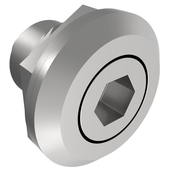 Southco Fixed Grip Cam Latch, Mini, Universal, 6 mm Hex Recess, Sealed, Zinc Alloy, Chrome Plated, Bright - E5-M-182-UU1