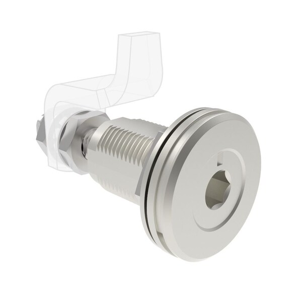 Southco VISE ACTION Compression Latch, Large Size, 8 mm Hex Recess, Stainless Steel, Electropolished - E3-A16-02