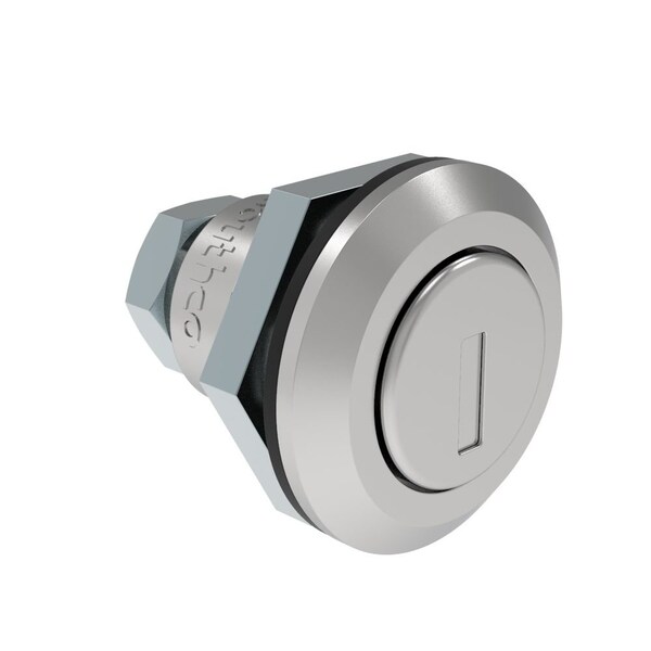 Southco Fixed Grip Cam Latch, Mini, Key-Locking, Sealed, Zinc Alloy, Chrome Plated, Bright - E5-M-402-UU1-10