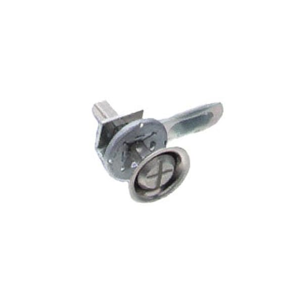 Southco Cam Latch, 19mm .75 in Max. Grip, Steel Stud with Slotted Recess , Nickel Plated - 61-10-4-0