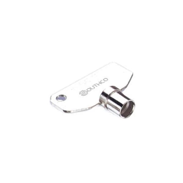 Southco Key, Tubular, Steel, Nickel Plated - E3-5-15