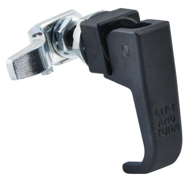 Southco Compression Latch, Lift & Turn, Small Size, Zinc Alloy , Powder Coat, Black - 62-10-25