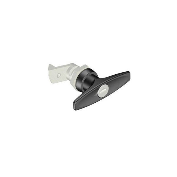 Southco Quarter-Turn Cam Latch, Key Locking Reversible Key T-handle, 23mm .91 in Grip, Not Sealed - E5-9-625-520-10