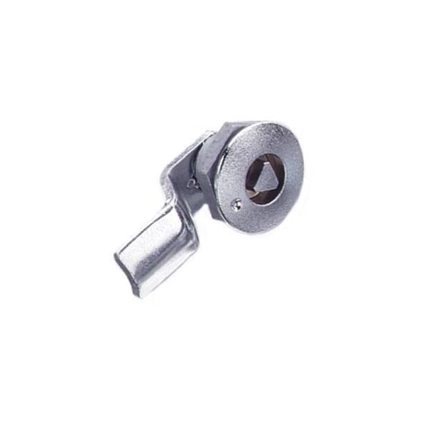 Southco Quarter-Turn Cam Latch, 8 mm Triangle Recess, 4mm .16 in Grip, Sealed Zinc Alloy - E5-1-031-031