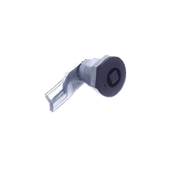 Southco Quarter-Turn Cam Latch, 8 mm Square, 18mm .71 in Grip, Sealed, Zinc Alloy, Powder Coat, Black - E5-2-055-061
