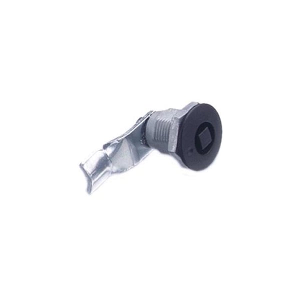 Southco Quarter-Turn Cam Latch, 8 mm Square, 22mm .87 in Grip, Not Sealed, Zinc Alloy, Powder Coat, Black - E5-2-055-080