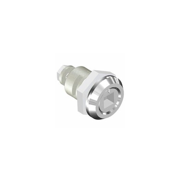Southco Quarter-Turn Cam Latch, 8 mm Square Recess, Spring-return Actuator, Sealed Zinc Alloy - E5-6-082-TR0
