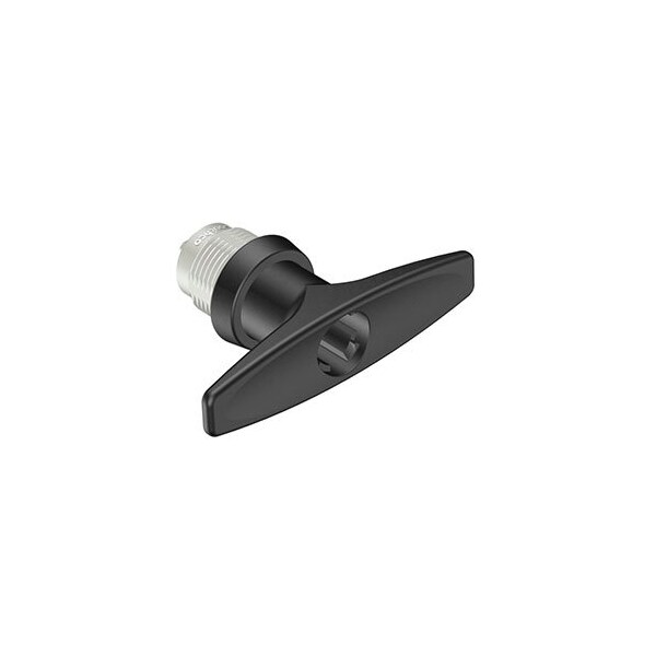 Southco Quarter-Turn Cam Latch, Key Locking without lock core T-handle, Without Cam, Sealed Zinc Alloy - E5-9-635-UU1