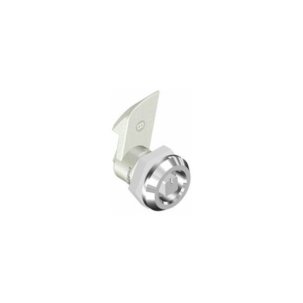 Southco Quarter-Turn Cam Latch, 8 mm Square, 23mm .91 in Grip, Sealed, Zinc Alloy, Chrome Plated, Bright - E5-6-052-520