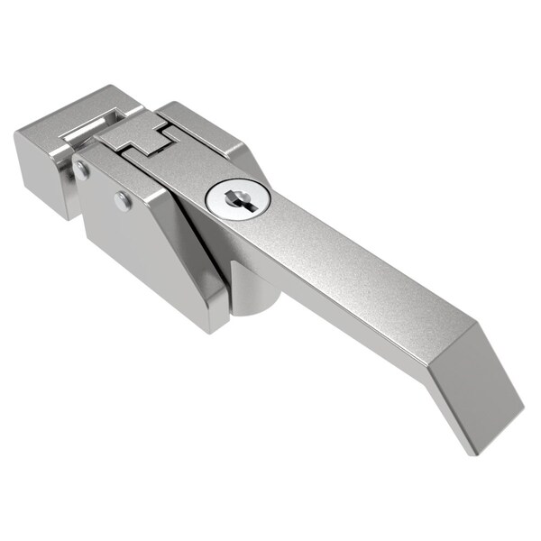 Southco Compression Latch, Lever Type, Key Locking, M5x0.8 tapped mounting holes  Zinc Alloy - A7-10-352-30