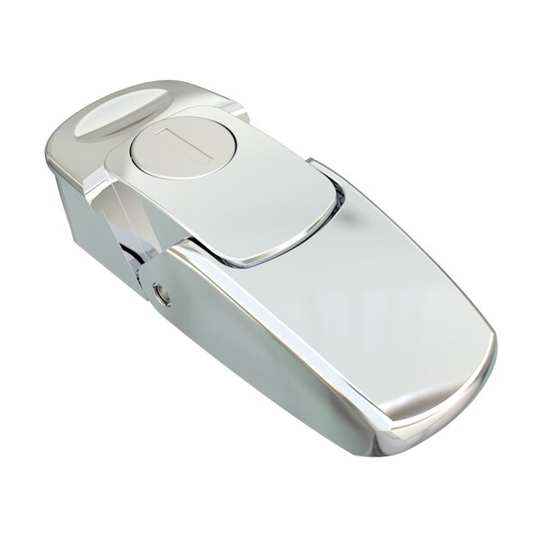 Southco Draw Latch, Key Locking, Small Size, Zinc Alloy, Chrome Plated, Polished - V7-10-115-10