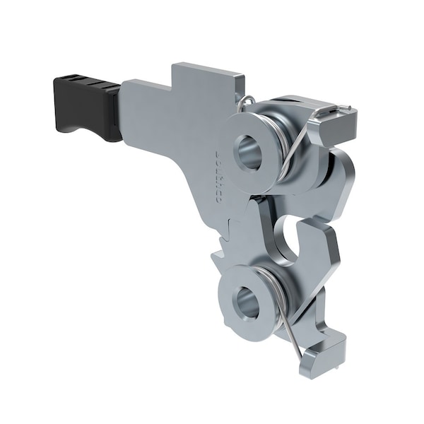 Southco Rotary Push To Close, Medium Size, Hand Operated, 8.3 mm Thru, Steel, Zinc Plate, Bright chromate - R4-20-40-401-10