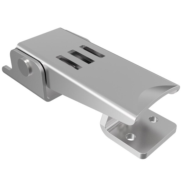 Southco Under-center Draw Latch Small Size, Steel, Zinc Plate, Bright chromate - 91-361-07