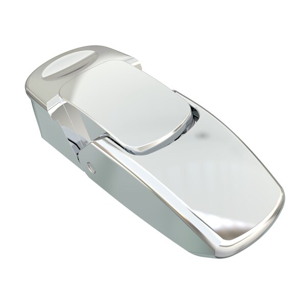 Southco Draw Latch, No Restriction, Small Size, Zinc Alloy, Chrome Plated, Polished - V7-10-105-10