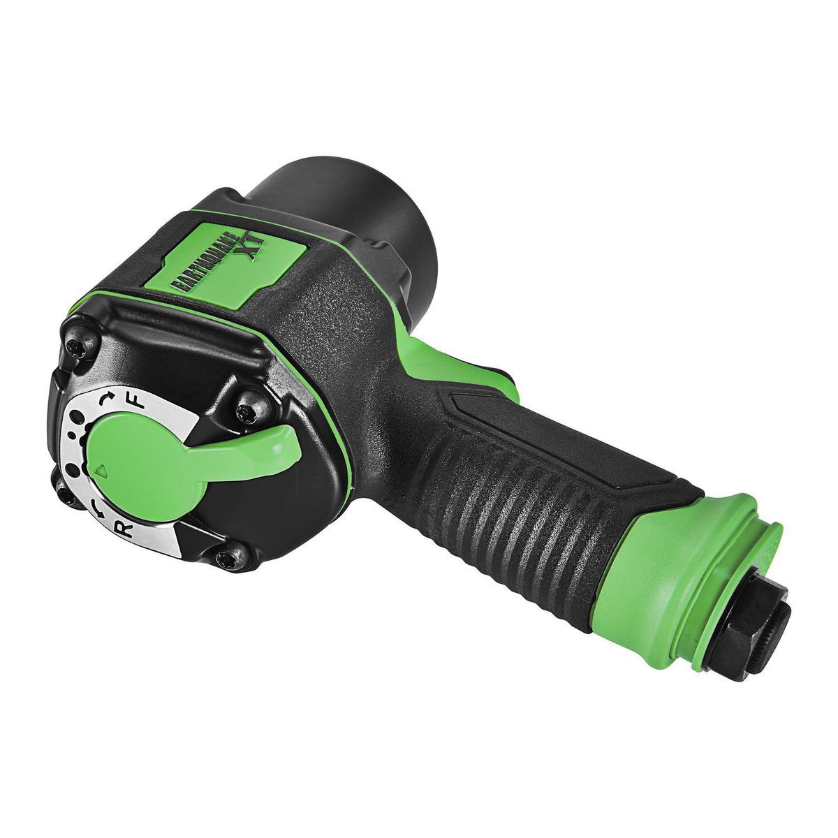Llave de impacto de aire super compacta Earthquake Xt de 1/2 pulgadas, doble martillo, 1000 pies/libra, verde - 59238