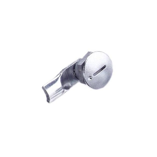 Southco Quarter-Turn Cam Latch, Slotted Recess, 10mm .39 in Grip, Sealed Zinc Alloy, Chrome Plated - E5-1-001-061
