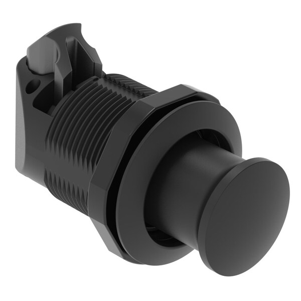 Southco Push To Close Latch, No Restriction, Plastic, Natural, Black - M1-2A-15-5