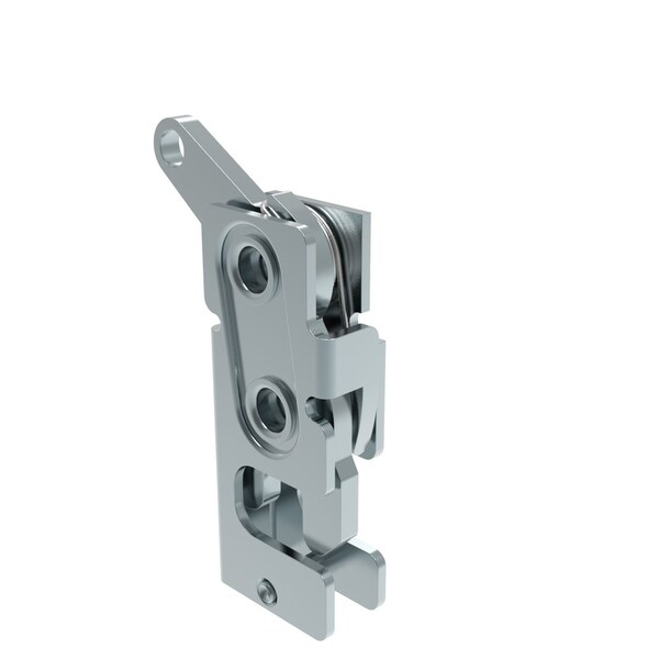Southco Rotary Push To Close Latch, Small Size, Two Stage, Bottom Trigger 1/4-20 Thread, Steel - R4-10-31-501-10