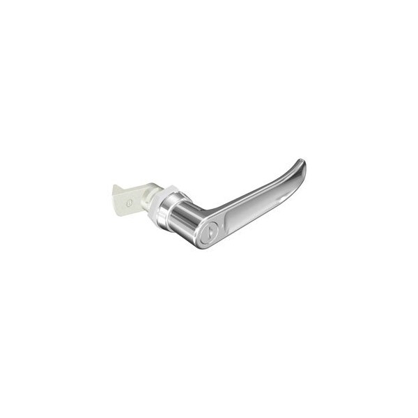 Southco Quarter-Turn Cam Latch, Key Locking Reversible Key L-handle, 23mm .91 in Grip, Not Sealed - E5-9-722-520-10