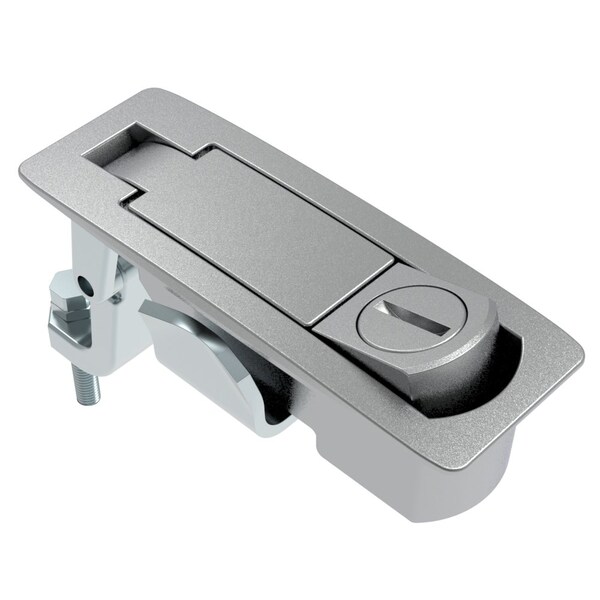 Southco Compression Latch, Tool Locking, Slotted Recess, Sealed, Zinc Alloy, Chrome Plated, Textured - C2-43-161