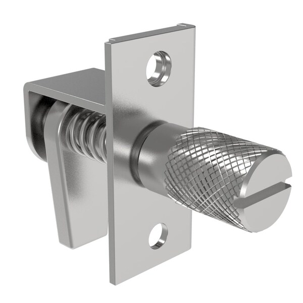 Southco Compression Latch, Self-adjusting Grip, Slotted Knurled, Turn Clockwise to Latch / Lock - 43-1-5-0