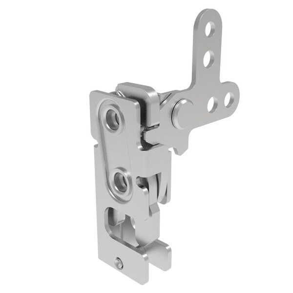 Southco Rotary Push To Close Latch, Small Size, Two Stage, 2-Point Lever M6 Thread, Stainless Steel - R4-10-32-301-20